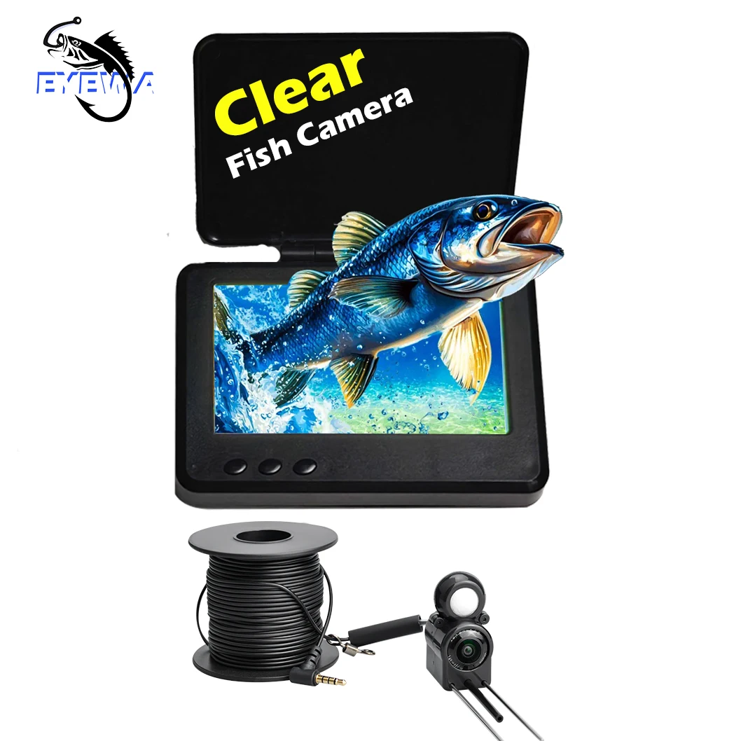 

EYEWA Camera For Fishing V1.1 10m-100m Depth Underwater Fishing Camera With HD Display 5000mAh Battery Infrared Night Vision