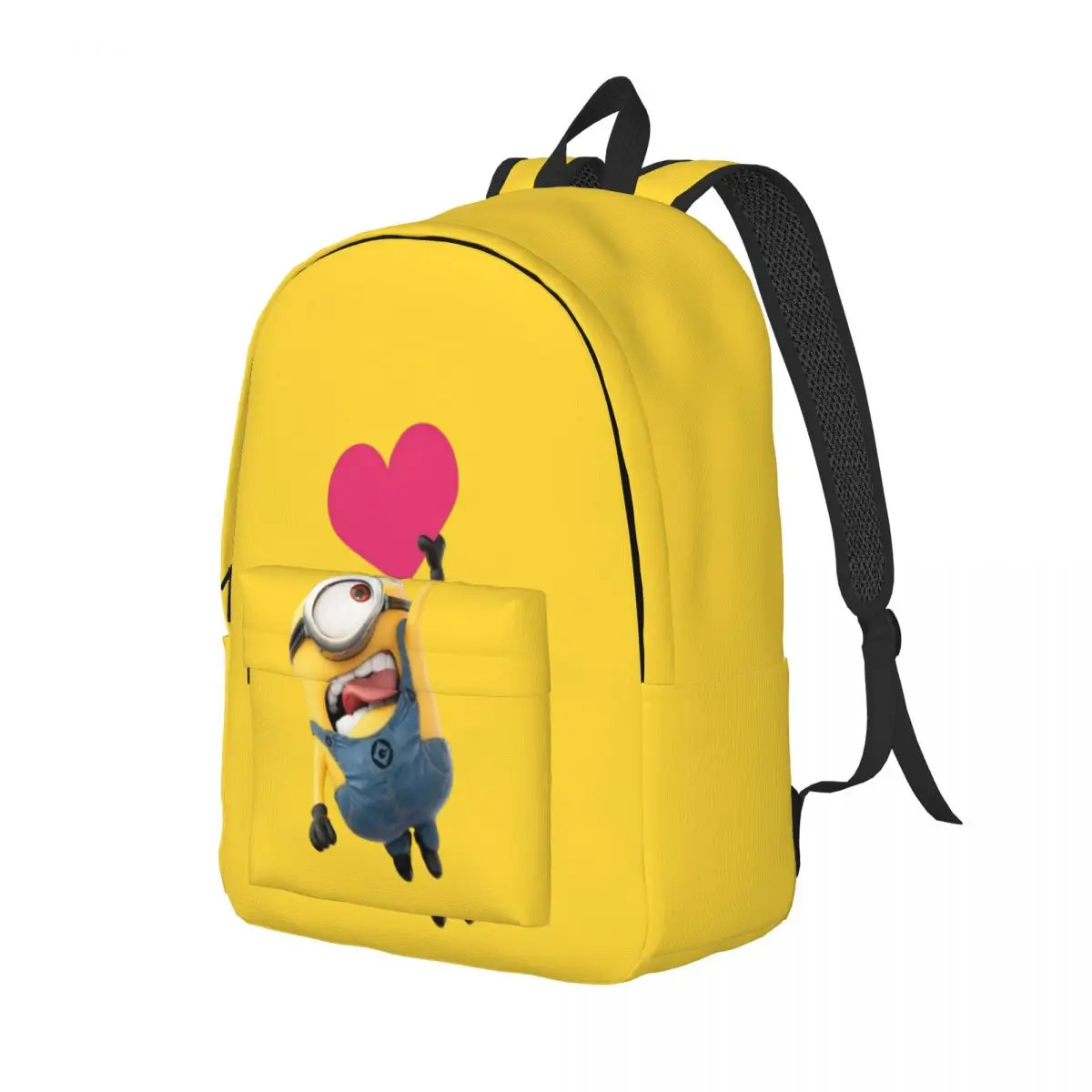 M-Minions Printed Lightweight Casual Schoolbag For School, Outdoor, Shopping, Office 15.7in 17.7in