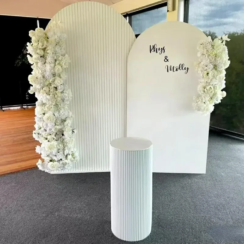 

Metal Cylinder Buffet Dessert Cupcake Pillar Stand Rack, Wedding Reception Table for Cake Flower Crafts, Food Fruit Display 6pcs