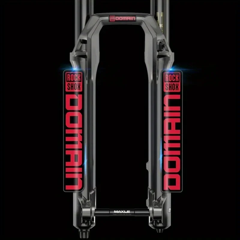 3-Pack RockShox Domain Mountain Bike Fork Stickers, Bike Decorative Stickers, DIY Hanging Decorations