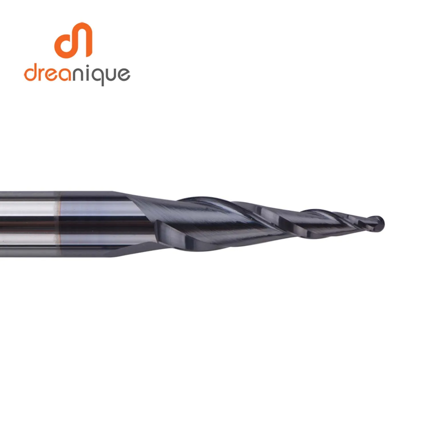 Imagem -05 - Dreanique-tungsten Carboneto Sólido Bola Nariz Cortador de Gravura End Mill para Madeira e Metal Flautas mm mm Cnc Pcs por Lote
