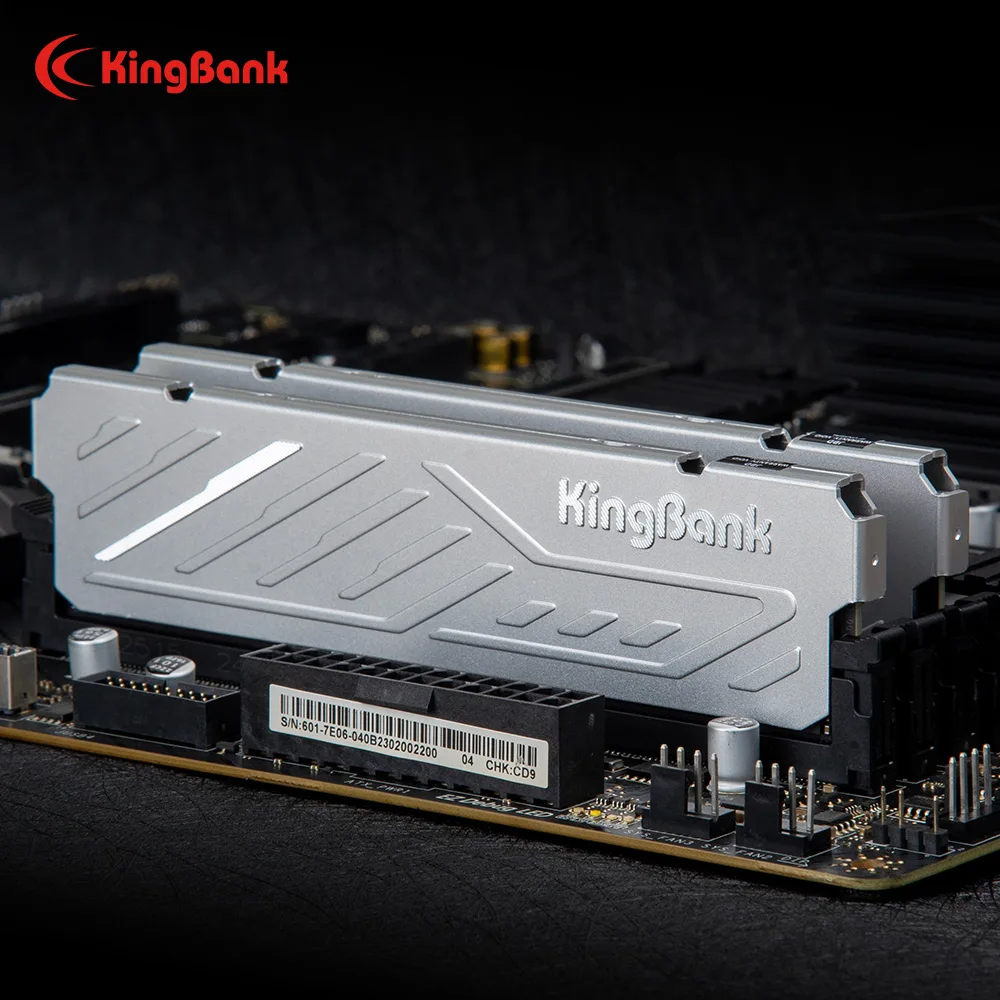 KingBank KJXS DDR4 سلسلة مبدد حرارة فضي 8 جيجابايت / 8 جيجابايت × 2 / 16 جيجابايت / 16 جيجابايت × 2 / 32 جيجا 3600 ميجا هرتز XMP طقم ثنائي القناة عالي السرعة وذاكرة الوصول العشوائي للكمبيوتر #2