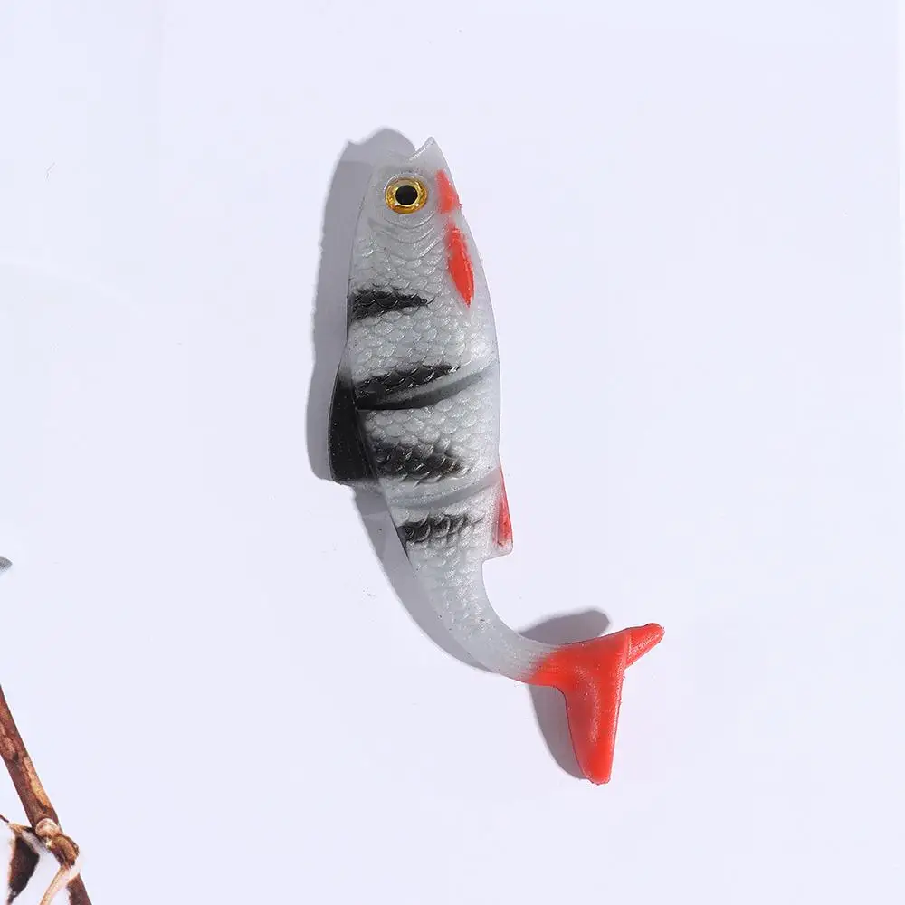 Señuelos de vinilo con ojos 3D y cola en T para pesca marina - imagen 4
