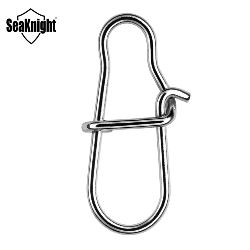 SeaKnight 200PCS Fishing Swivel Connector Stainless Steel Fishing Tackle 0# 1# 2# 27kg 38kg 45kg Snap Rolling Fishing Accessory