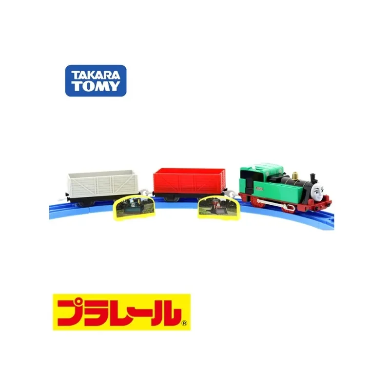 TAKARA TOMY Tomas Puller Road Электрический поезд Gina, дети могут передвигать поезд пластиковые треки игрушки, праздничные подарки для мальчиков.