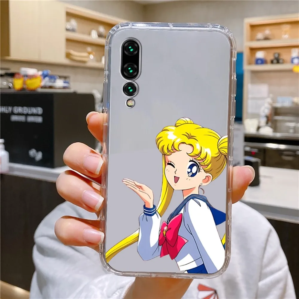 Cartoon S-Sailor M-Moons Phone Case For Xiaomi 11 Redmi Note 11 5G 8T 9A 9 10T Note8Pro Note9 12SUltra Transparent Case