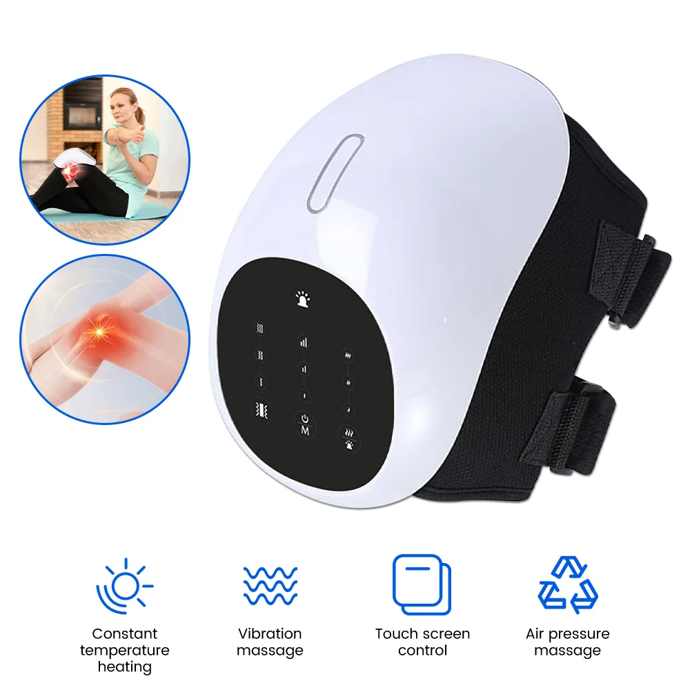 Physiotherapy Hot Compress Electric Knee Massager Vibration Heating Knee Massage Relieve Rheumatic Arthritis Laser Light Therapy