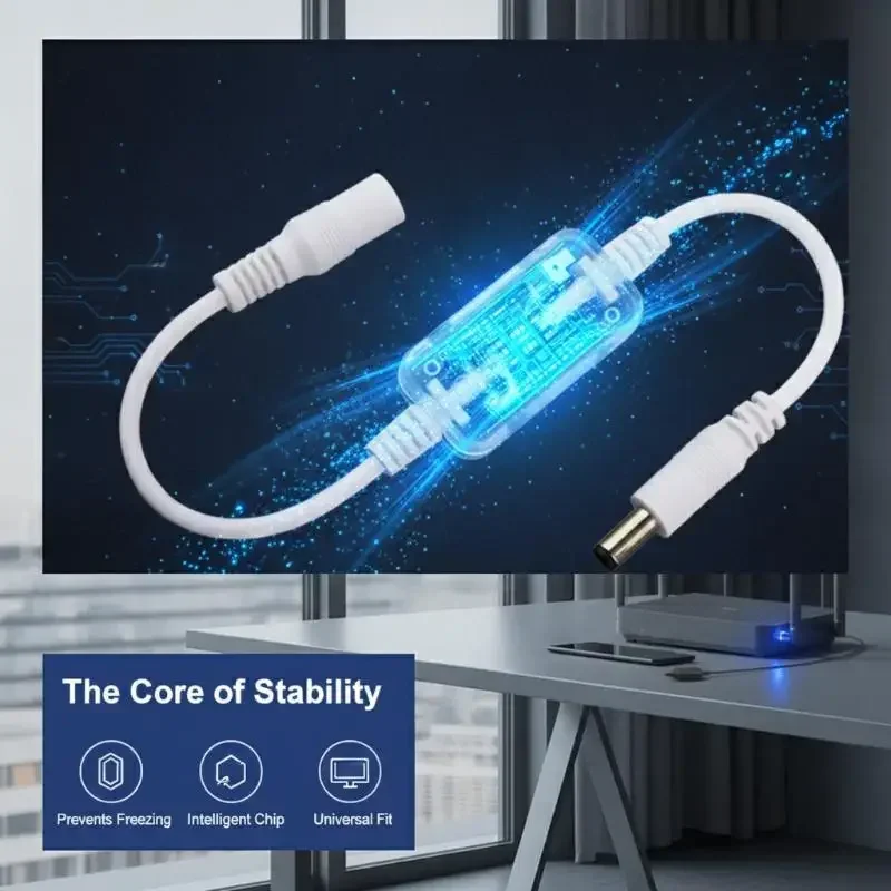 Automatic Router Modem Restart Power Cable 24 72 Hours Auto Cycle Fast Reboot For Home Office Stable Network Operation