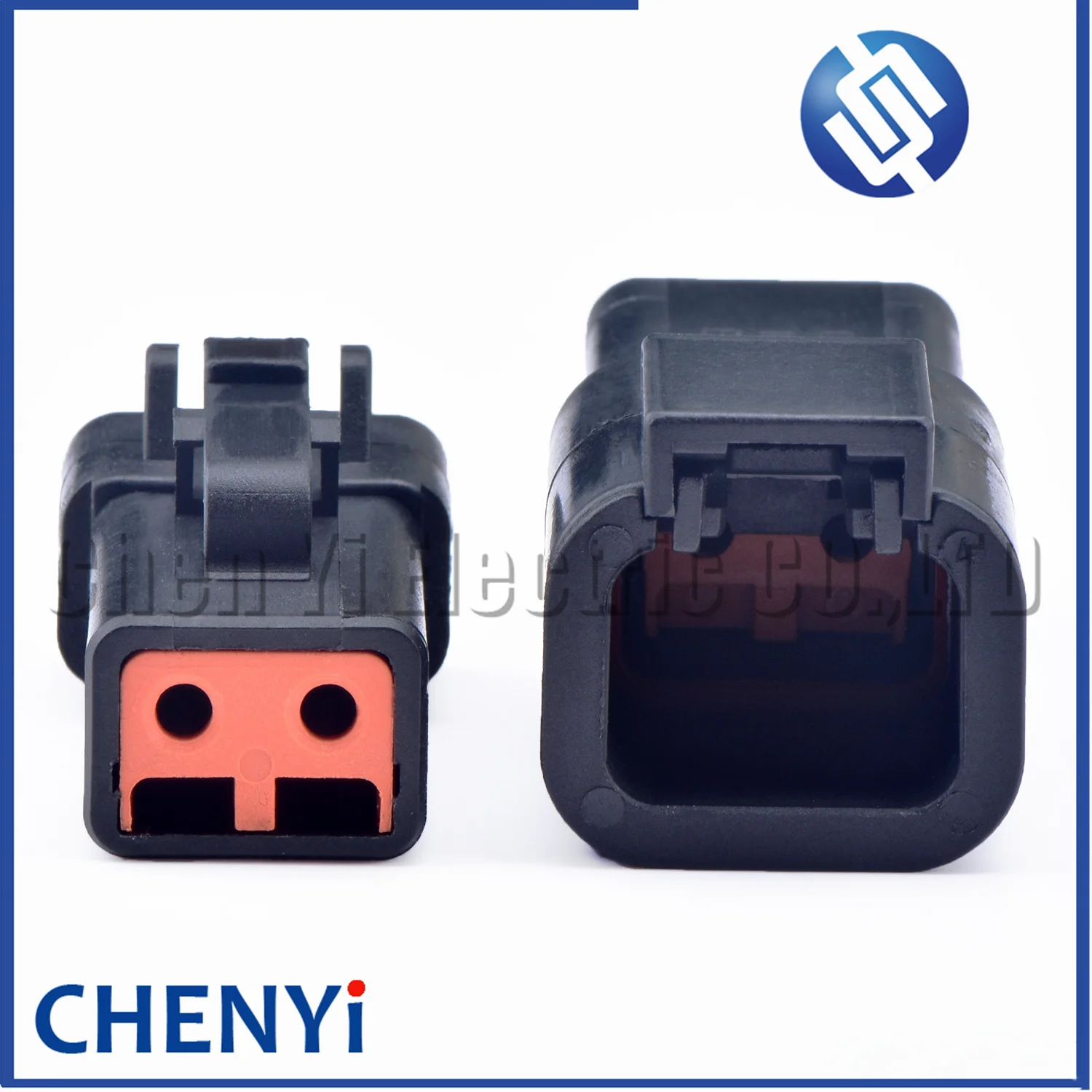 2 Pin DTP series BLACK  Automotive waterproof  connector DTP06-2S DTP04-2P DTP06-2S-E004 DTP04-2P-E004 with Pin terminal 12 AWG