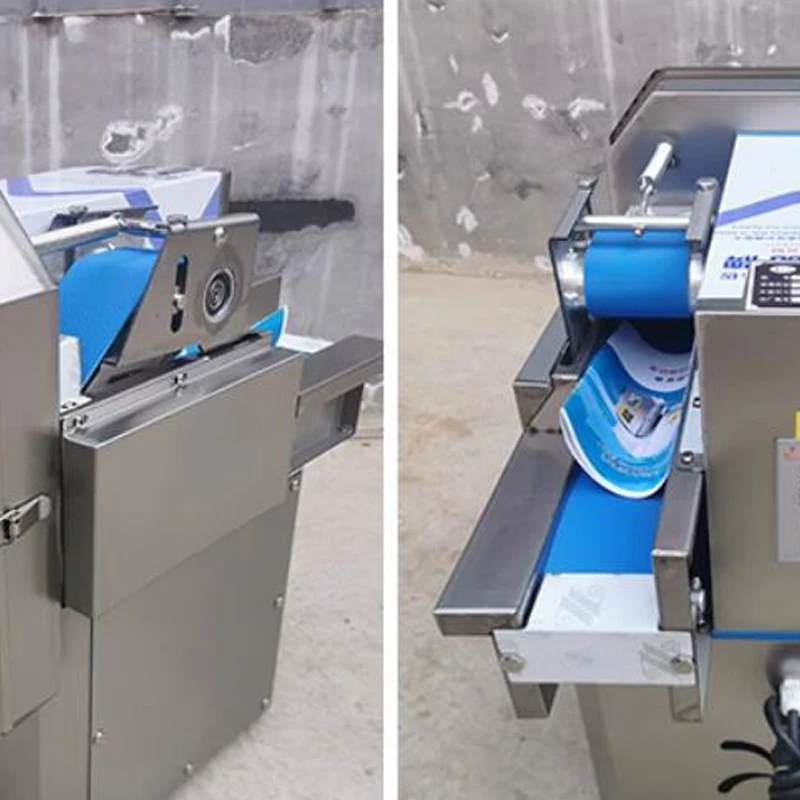 Cuchillos de pepino, pimiento rojo fresco, hojas de espinaca, cortador de verduras, máquina cortadora de verduras eléctrica en rodajas, trituradas y en cubitos