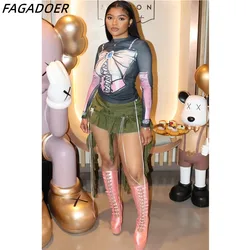 FAGADOER Fashion Y2K Gothic Bow Tassels Mini Skirts Women High Waist Ruffle Pleated Skirt Summer New Solid Color Skinny Bottoms