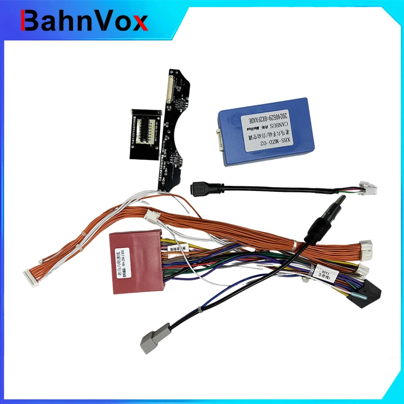 

Декодер Canbus для автомобильной магнитолы Bahnvox Android, для MAZDA 6 2004-2015, 16-контактный разъем, кабель питания, адаптер.