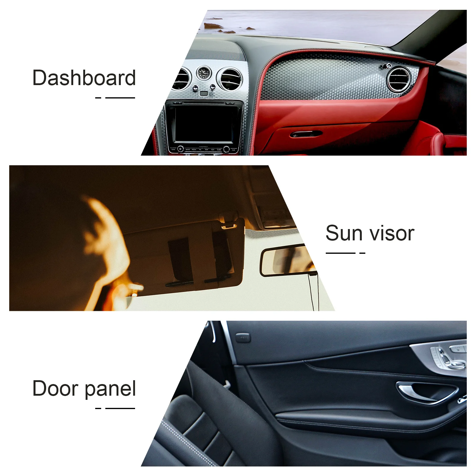 

2Pcs Auto Sun Visor Cards Holder Durable Plastic Car Interior Organizer Easy Install Cards Clip Parking Storage
