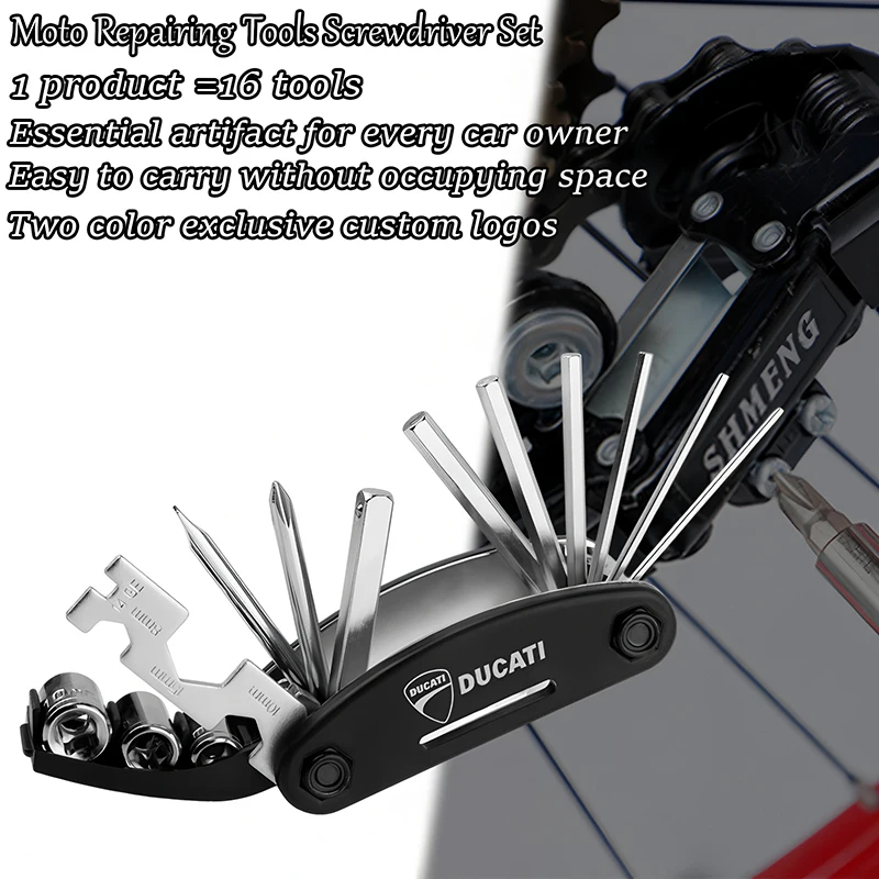For Ducati 899 959 1198 1198S 1199 1299 Panigale V4 V4S V4R V2 Supersport S Motorcycle Tool Repair Screwdriver Set