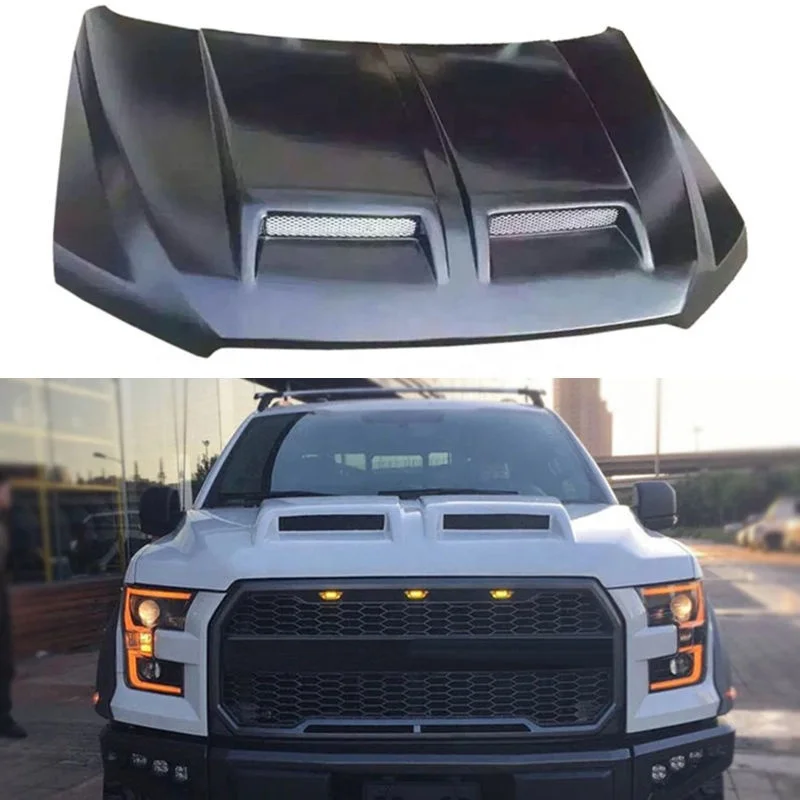 

OEM ODM Aftermarket High Quality Auto Part Replacement Car Engine Hood Cover Bonnet for F150 Raptor 2015-2023 Bodykit