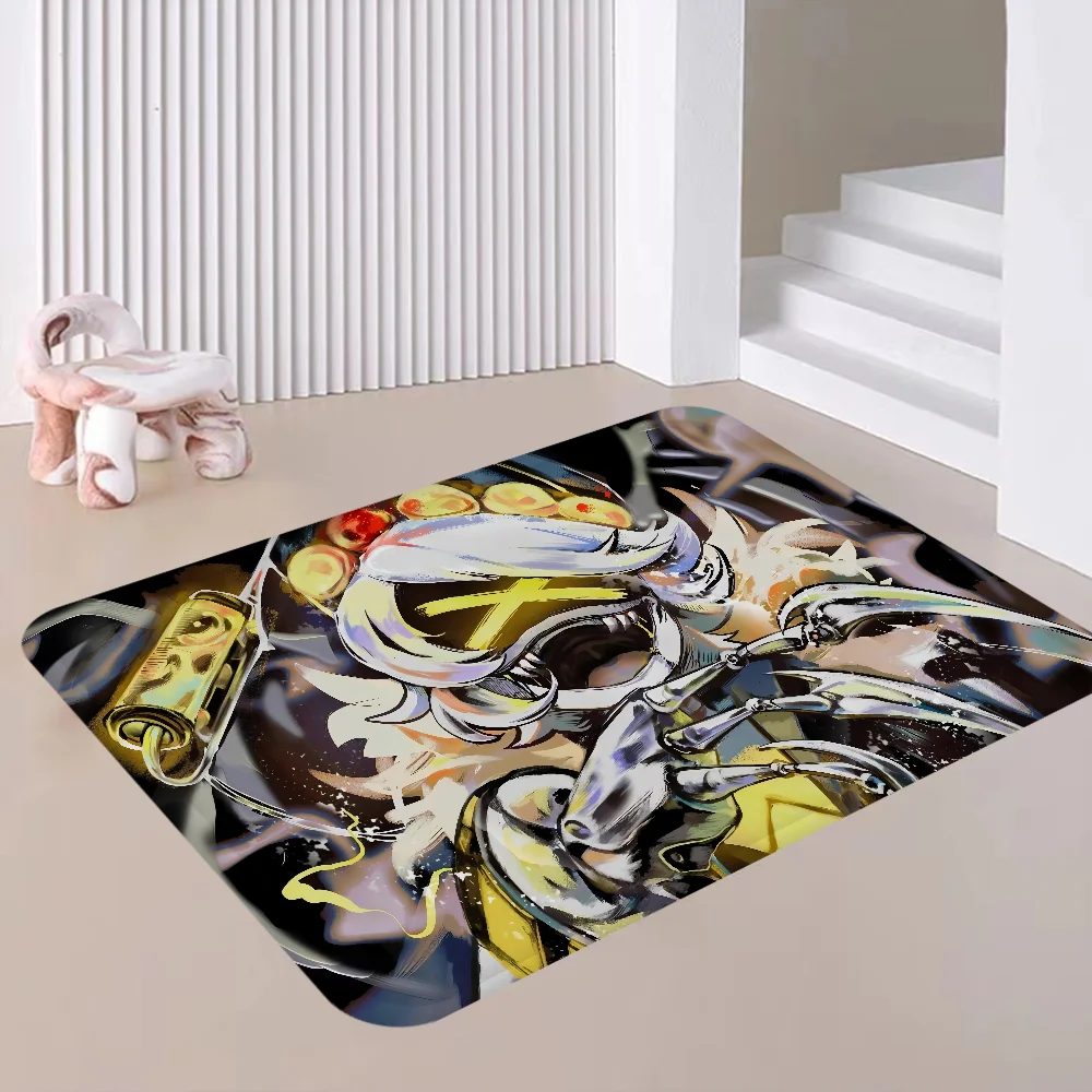 M-Murder Drones Floor Mat INS Style Soft Bedroom Floor House Laundry Room Mat Anti-skid Bedside Area Rugs