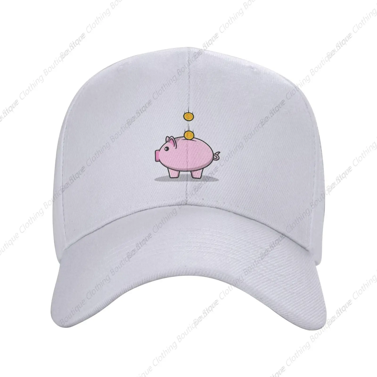 Cute Piggy Piggy Bank Baseball Cap for Men Women Hat Adjustable Truck Driver Hats Dad Caps