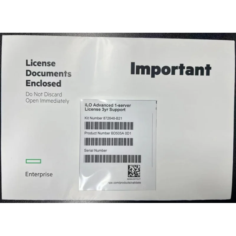 PP+ BD505A 0D1 / 872648-B21 for HP iLO Advanced Server License 3 Years Support