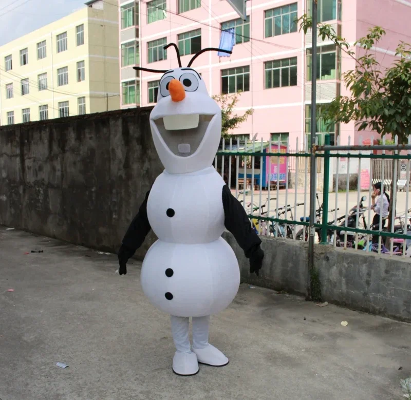 

[Disney] Cosplay Frozen Snow man Olaf character costume Mascot Advertising Costume Fancy Dress Party Animal carnival props gift