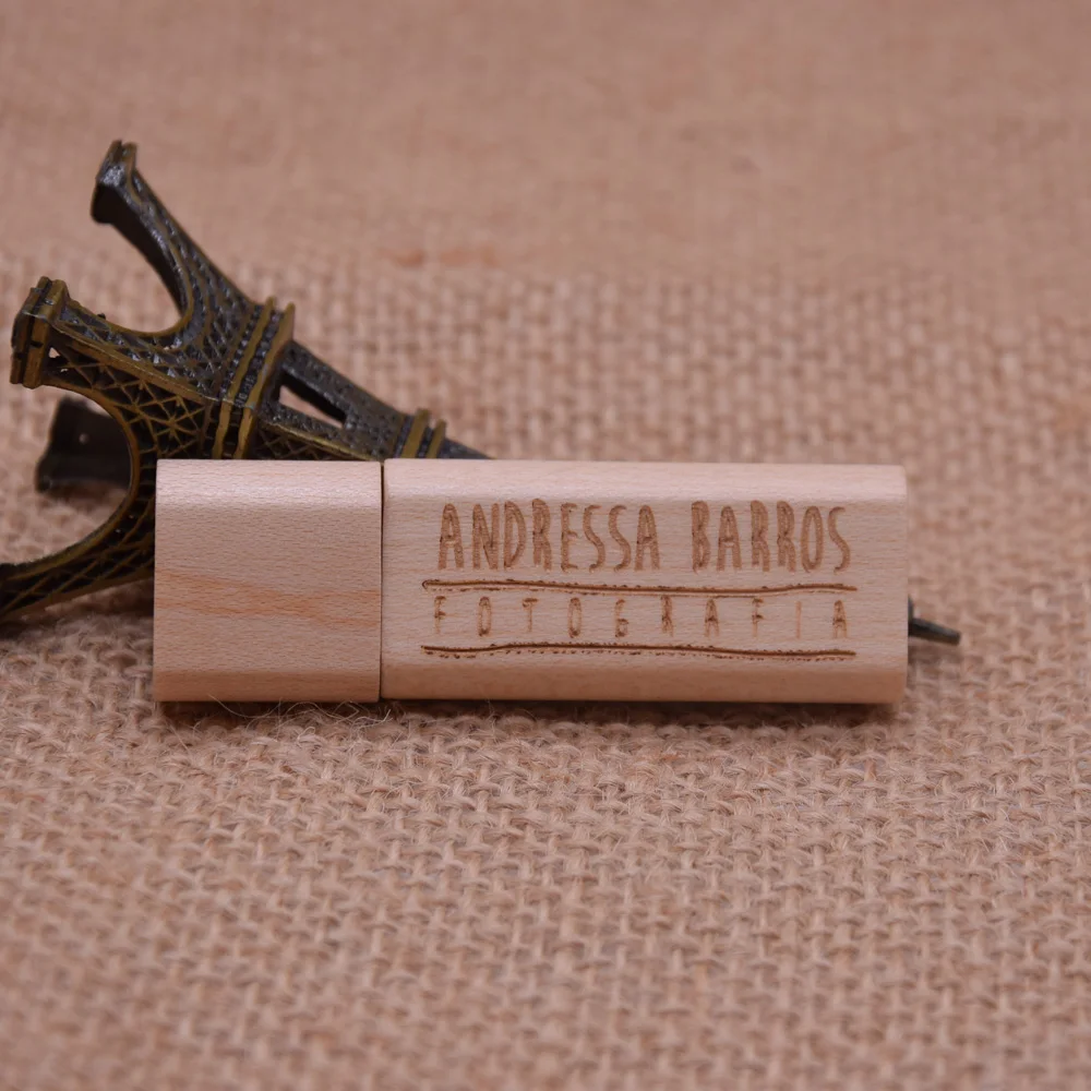 50 Buah Per Lot Gratis LOGO Laser Maple Kayu Flashdisk 4Gb 8Gb 16Gb 32Gb 64Gb Usb 2.0 Usb Flash Drive Hadiah Flashdisk Hadiah Fotografi