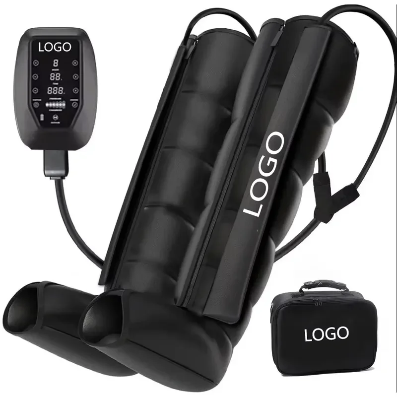 RCW Professional Rechargeable Leg Air Compression Sleeves Therapy Massage Machine Sports Recovery Pump Boots with LCD Touch
