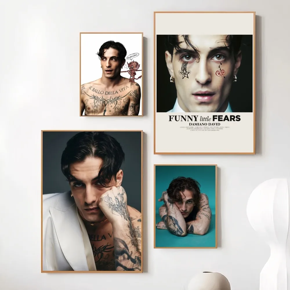 داميانو ديفيد روك المغني المشارك غرفة نوم غرفة المعيشة جدار المرآب ديكور غرفة ديكور هدايا المنزل #1