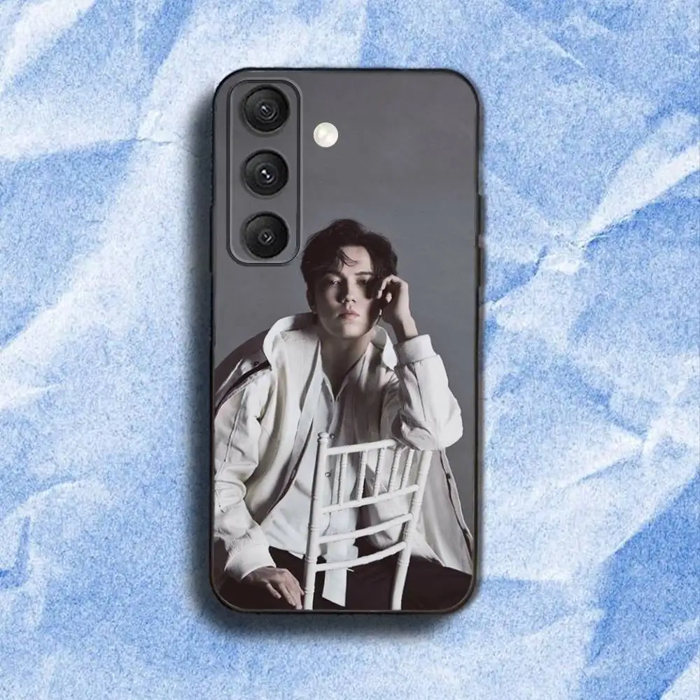 D-DimashS QudaibergenS Funda de teléfono para Samsung S 25,24,23,22,30,21,10,9,Ultra,Plus,Lite,FE,4,5G Funda blanda negra