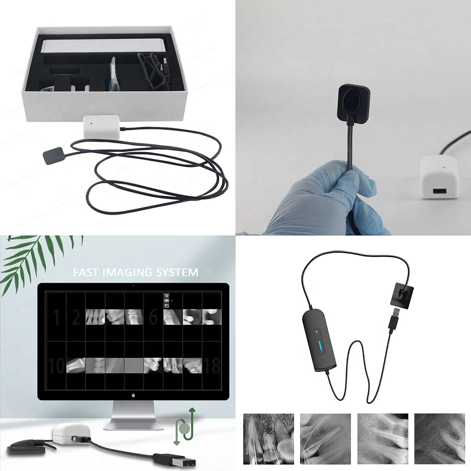 AMD-X1009 Portable Digital RVG Dentals X-Ray Sensor Size 1 Intraoral for Kids