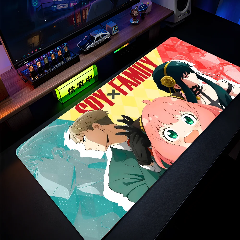 Anime S -SPY FAMILY Mousepad Large Gaming Mouse Pad LockEdge Thickened Computer Keyboard Table Desk Mat