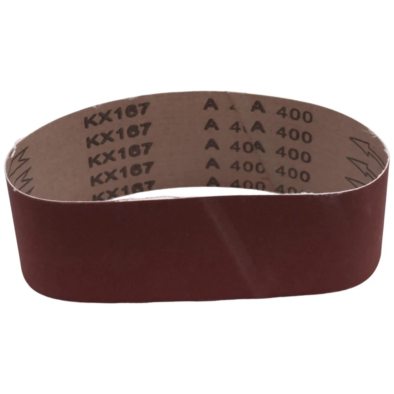 3X21 Inches(75X533mm) Aluminum Oxide Sanding Belt 15 Pack Sanding Belts ( 80 120 180 240 400 Grits) For Belt Sander