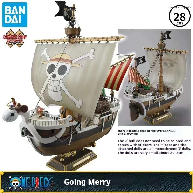 Anime One Piece Figure Going Merry Boat Thousand Sunny Boat Model Tabletop Ornaments Collection Boy Toy Birthday Gift Garage Kit