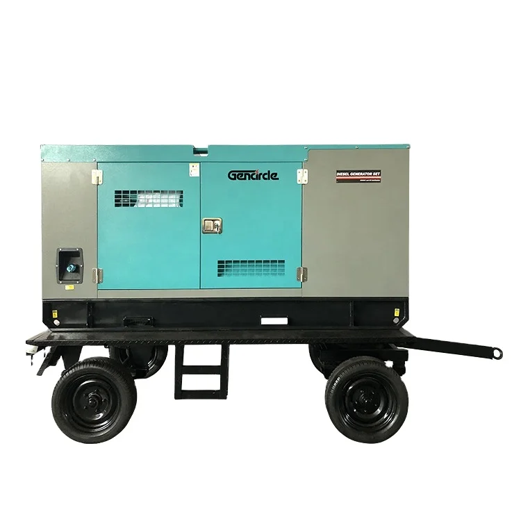 Ｆｏｒ New Design 70kva 90kva 100kva Trailer Super Silent Diesel Generator with Power Engine for Camping Use