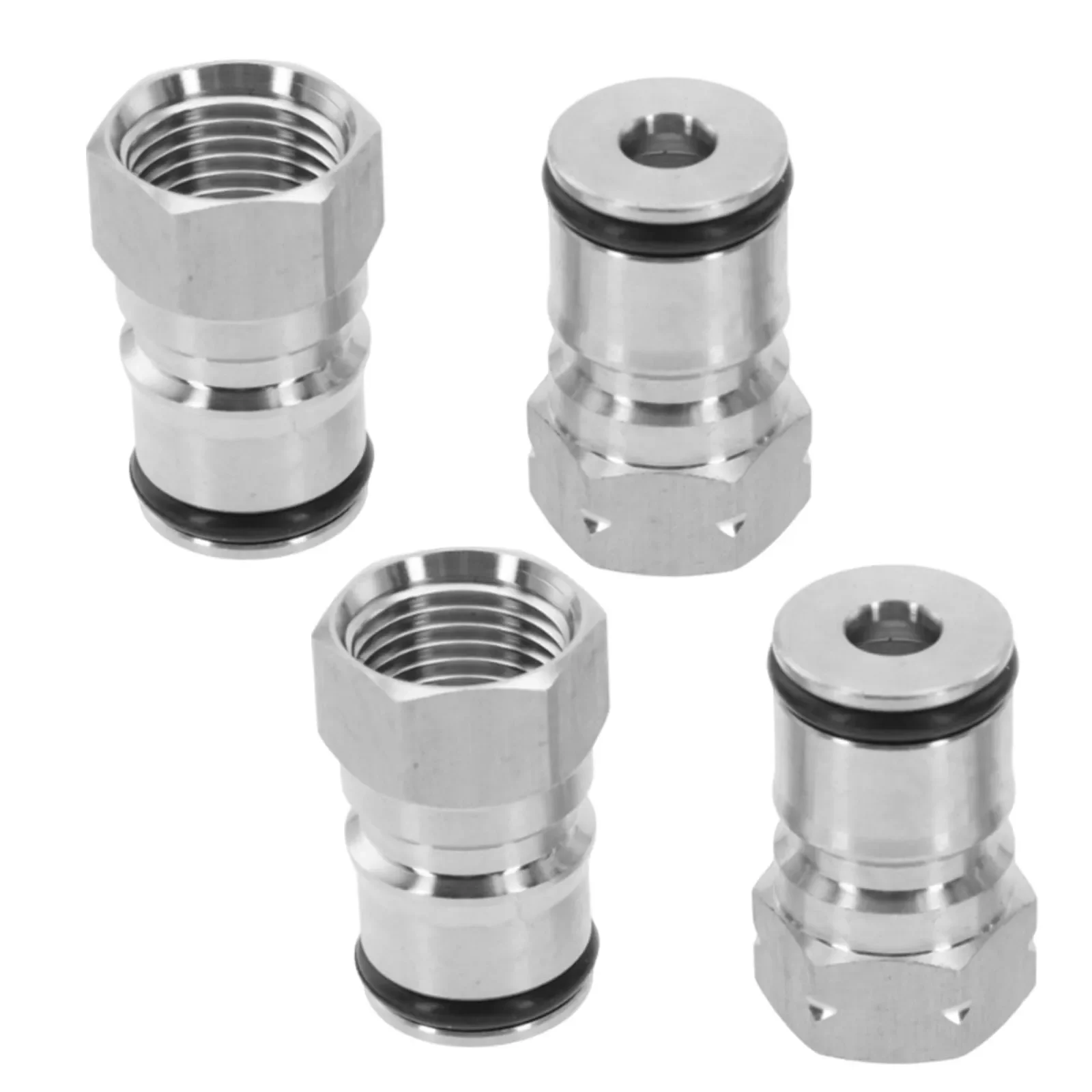 Ball Lock Fittings Ball Lock Keg Couplers Extra O-rings Leakage Prevention Notched Base Quick Disconnect Silicone Washers