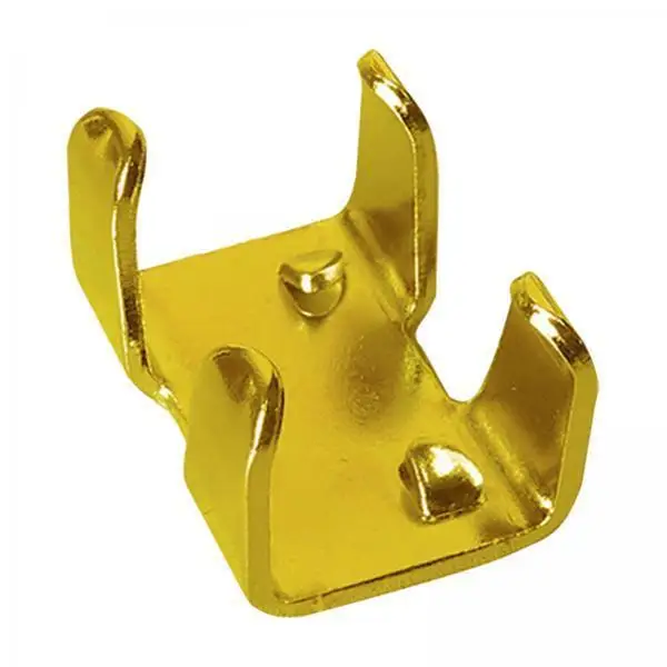 Metal Clips for Rope Double Clamp 27mm Nickel Plated Iron Fastener for Braided Lines Steel Wire and Dog Leads