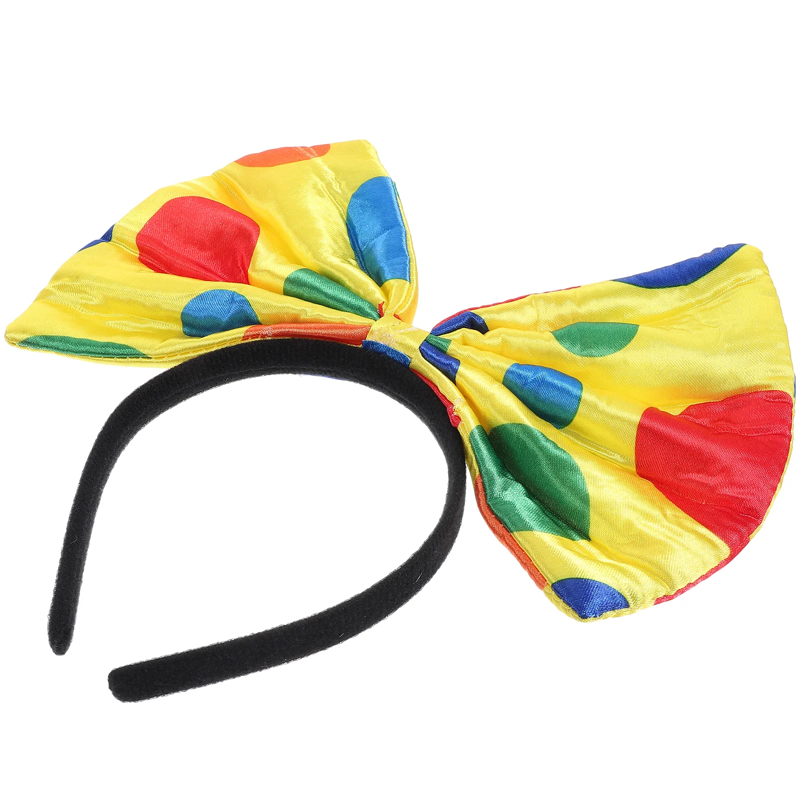 

Clown Bow Headband Oversized Dot Hair Hoop One Size Comfortable Materials Easy Wear Store Halloween Headdress Party