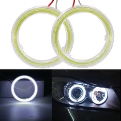 60MM 70MM 80MM 90MM 100MM 110MM Car LED COB Angel Eyes Halo Ring Lamp Daytime Running Light 12V Fog Headlight Decorative Light