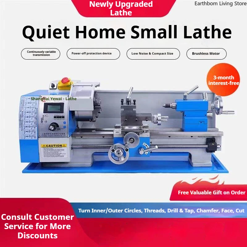 Multifunctional Mini Lathe Miniature Instrument Metal Mini Lathe Woodworking Commercial Machinery Mini Draaibank ZY60XXCC