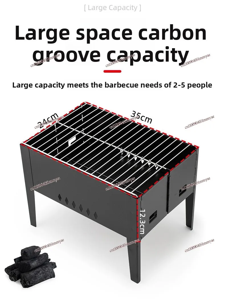 BBQ BBQ Portable Rack Folding Outdoor Oven Set