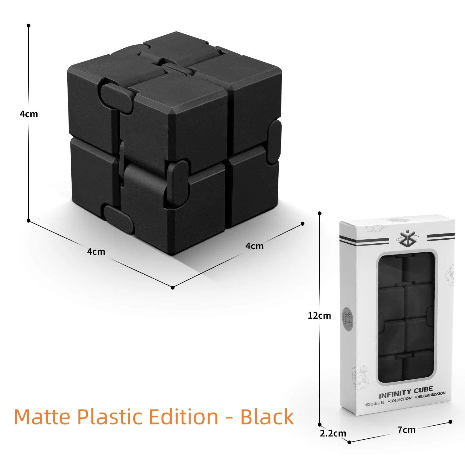 Legering & Kunststof Infinity Cube Fidget Toy Ultra-duurzame Sensorische Stressverlichter voor Volwassenen & Kinderen Angstverlichtende Cadeau
