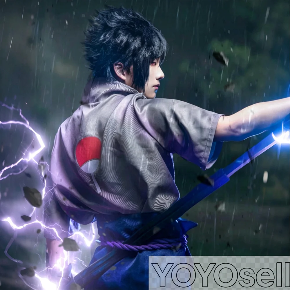 Cosplay Costume for Sasuke Uchiha Uchiha Crest Ninja Costume Halloween Carnival Outfits