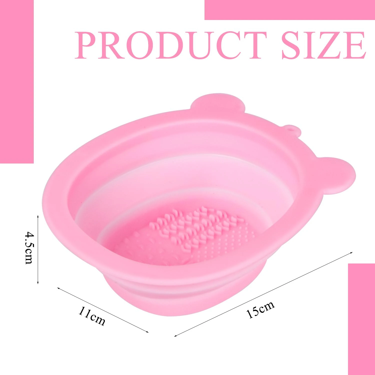 

Enhanced silicone makeup brush cleaner mat for convenient, efficient, and portable use - Must-have essential tool for quick and