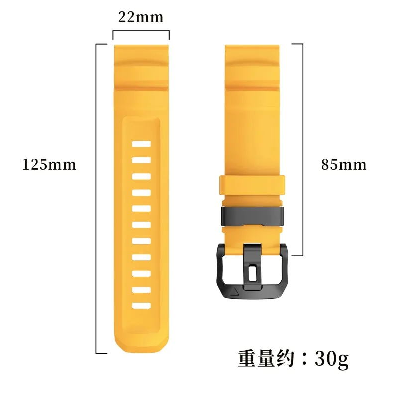 Силиконовый ремешок 22 мм 26 мм для Garmin Tactix8/Fenix 8/7X Pro/E/Enduro 3, дышащий браслет для Forerunner 970-965-955/Instinct 3