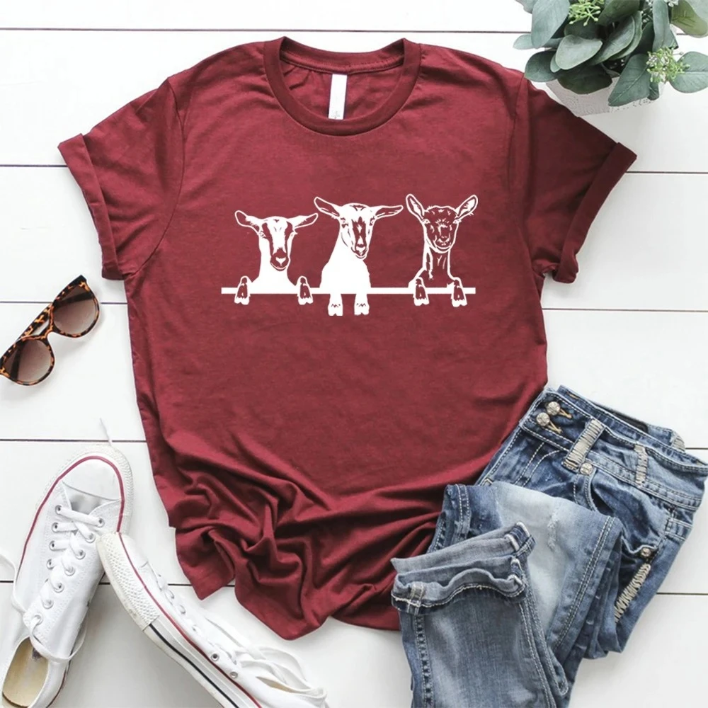 Cute Goats Shirt Funny Goat Kid Shirt Goats Tshirt Farm Animal Shirt Farmer Girl Shirt Farmer Sibling Outfit Unisex Graphic Tee