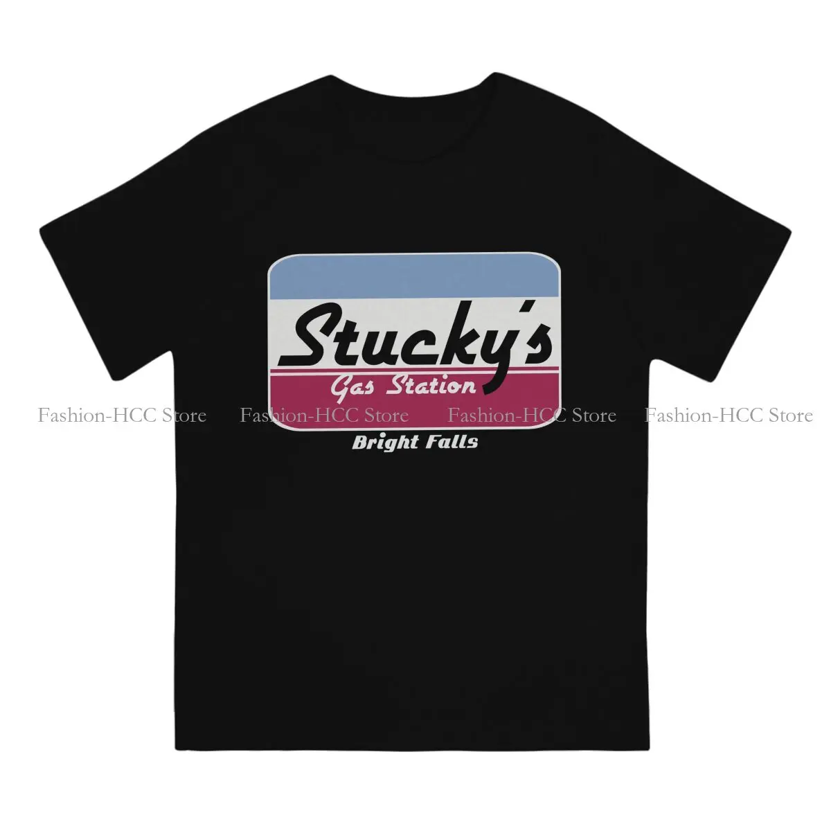 Alan Wake Stucky's Gas Station, Bright Falls T Shirt Polyester Punk Men Tees Summer Clothing Harajuku O-Neck TShirt