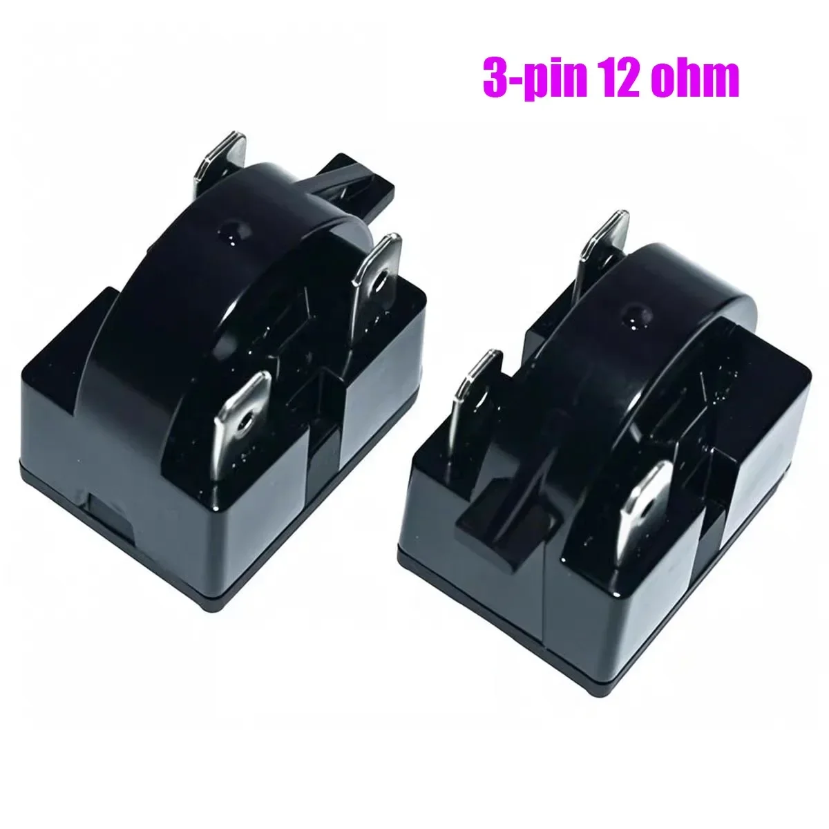 WZ-1PC 3-Pin 12 Ohm PTC Starter for Refrigerator Freezer Compressor Large Insert - Electrical Appliance Repair Part