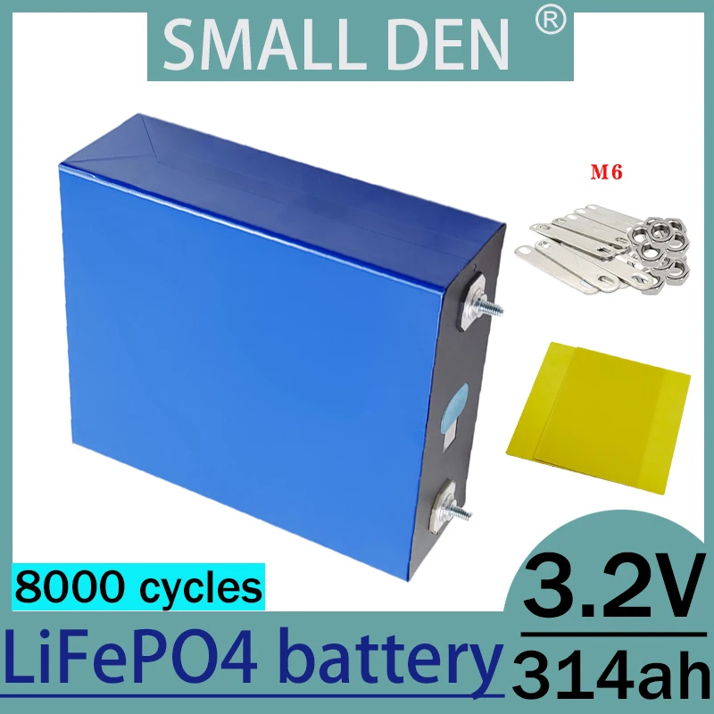 A-level 3.2V 314Ah Lifepo4 battery DIY 12V 24V 48V solar powered EU RV rechargeable battery pack camping trip swimming boat