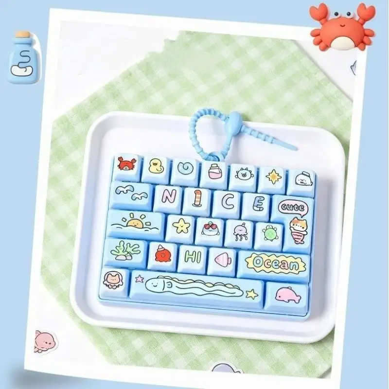 Keyboard Keycap Fidget Toy 26 Grid Clicker 1PC Portable Anti Stress Tool for Long Car Rides Time Killing