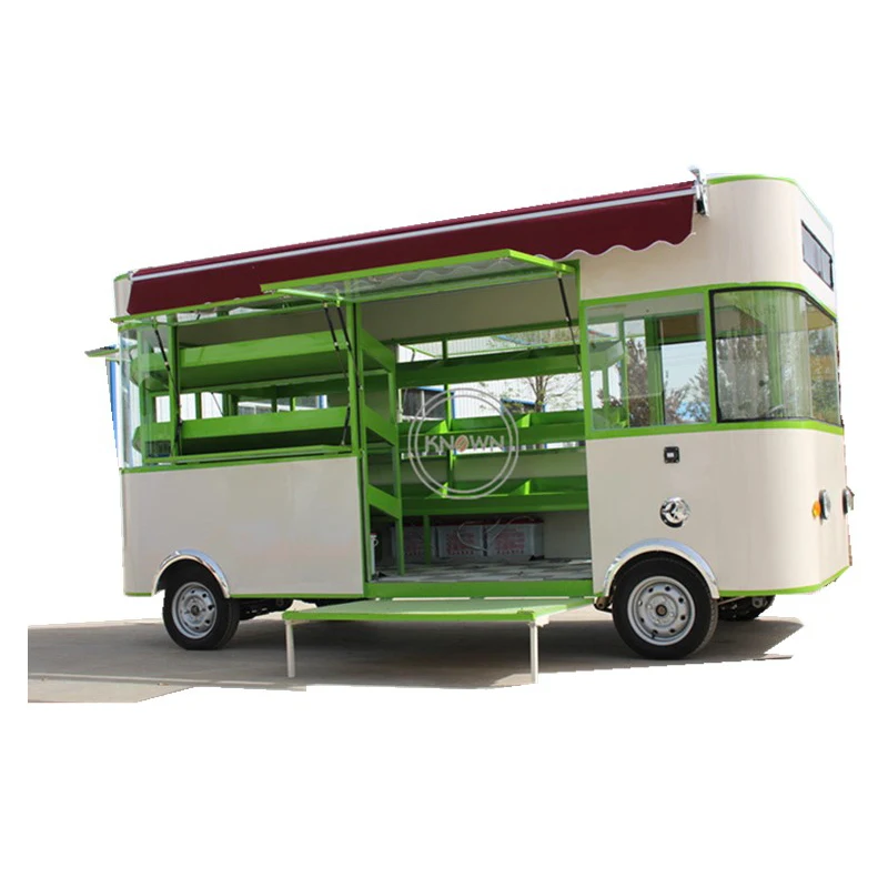 

Best Sell Food Truck Trailer Mobile Fruit And Vegetable Food Cart Electric Vending Kiosk Customized