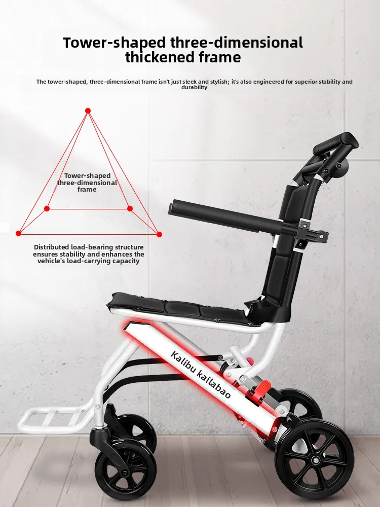 Foldable Portable Manual Wheelchair
