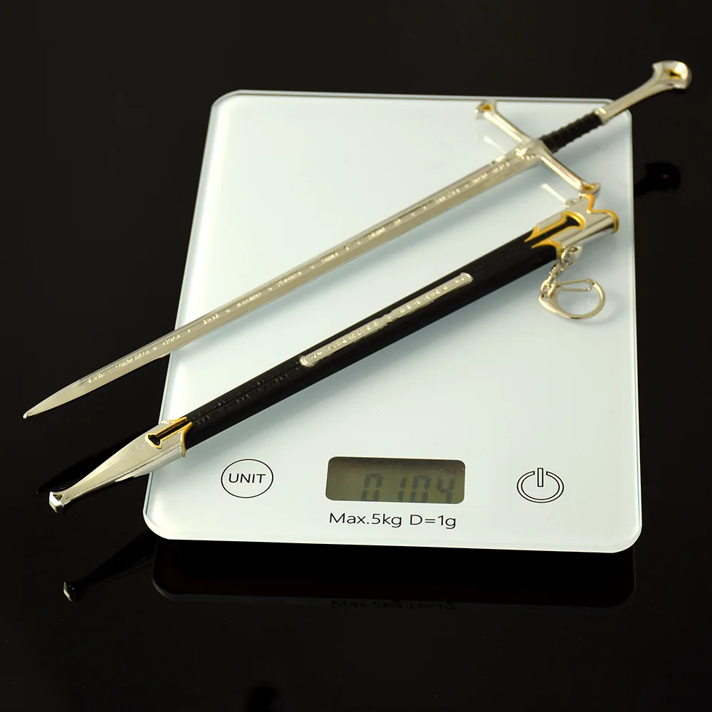 30cm el rey Señor los anillos espada Narsil película periféricos armas de Metal Medieval modelo miniaturas adorno para el hogar regalos para niños